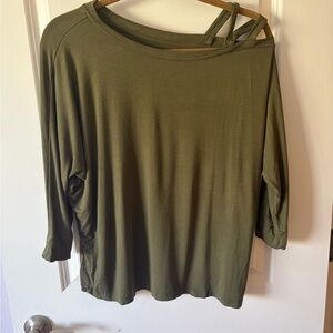 Aeropostale Olive Long Sleeve Top